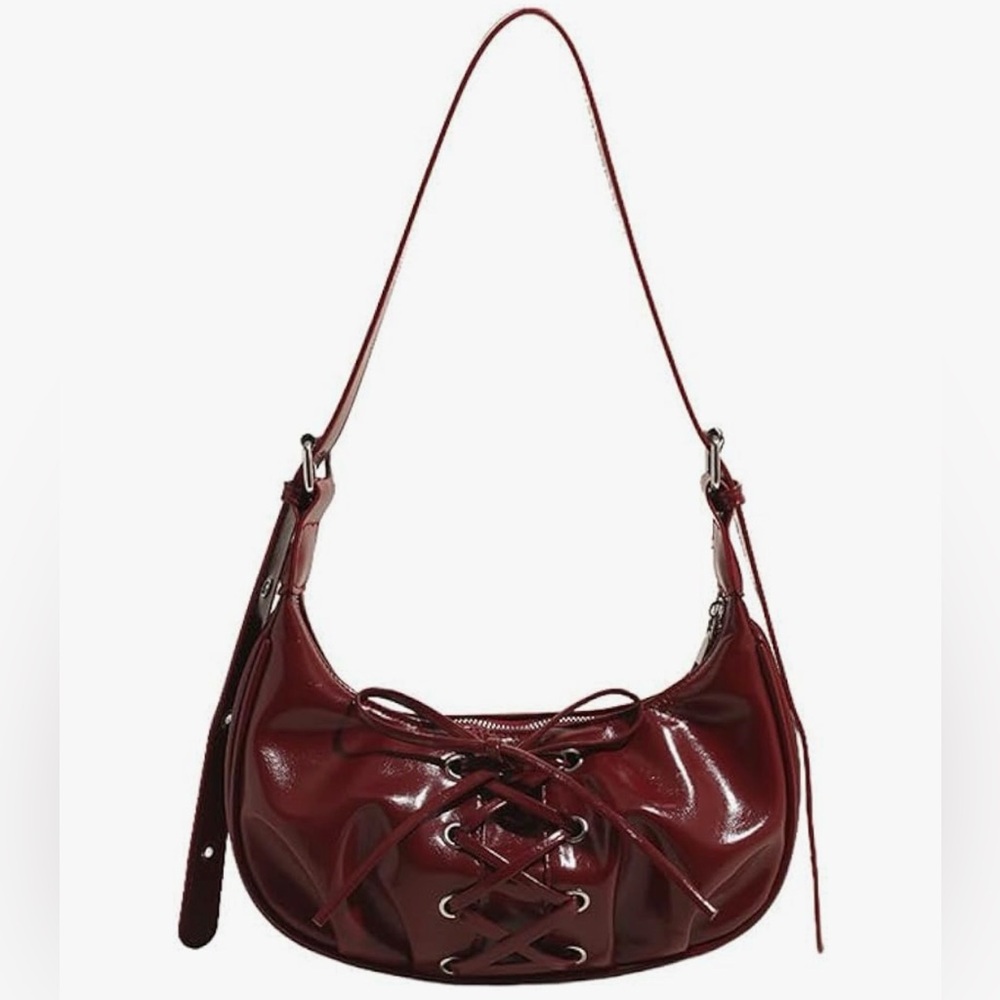 Elegant Burgundy Shoulder Bag